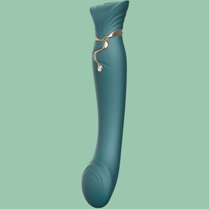 Queen set Gspot vibrator vert - ZALO