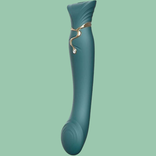 Queen set Gspot vibrator vert - ZALO