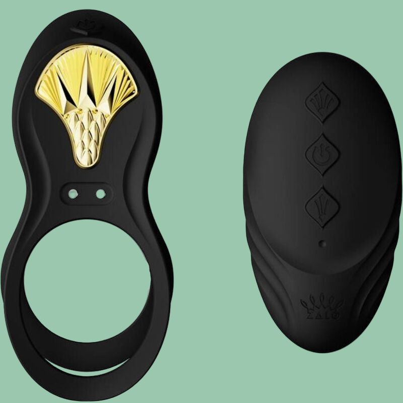 Bayek Vibrating Couples’ Ring noir - ZALO