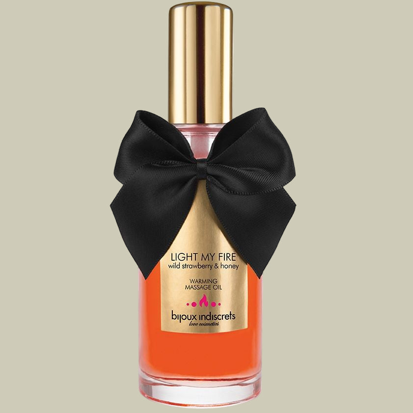 BIJOUX INDISCRETS - HUILE DE MASSAGE EFFET CHALEUR ARÔME FRAISE