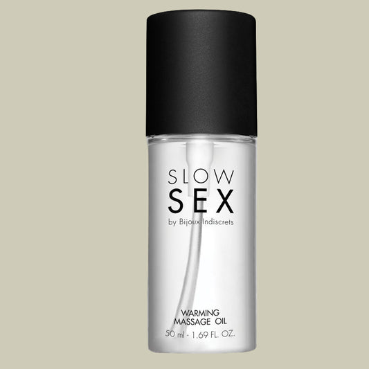 BIJOUX INDISCRETS - HUILE DE MASSAGE SEXE LENT EFFET CHALEUR 50 ML